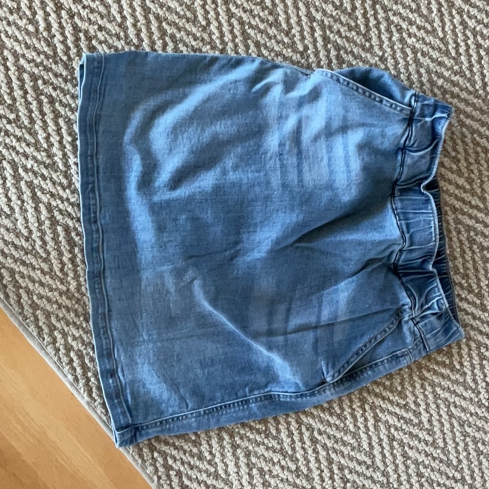 Boston Proper Blue Denim Skirt
